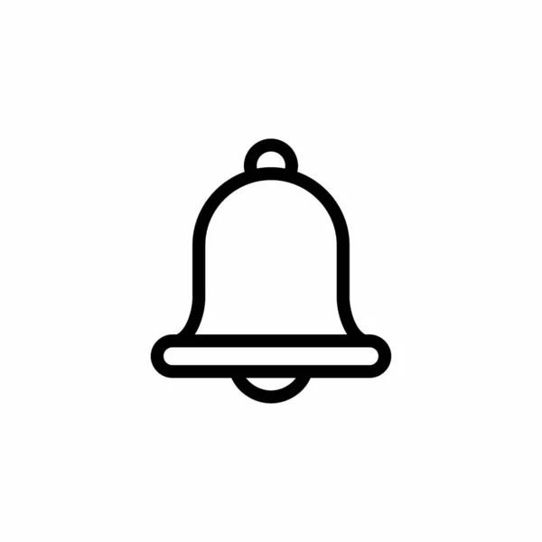 Icône Vectorielle Notification Bell Simple Pour Applications Site Web Quoi — Image vectorielle