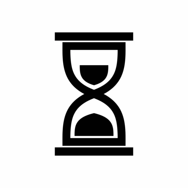 Timer Sabbia Semplice Pulito Clessidra Caricamento Outline Icon Vector — Vettoriale Stock