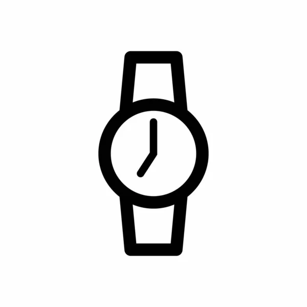 Relojes Simples Limpios Vector Icono Ilustración — Archivo Imágenes Vectoriales