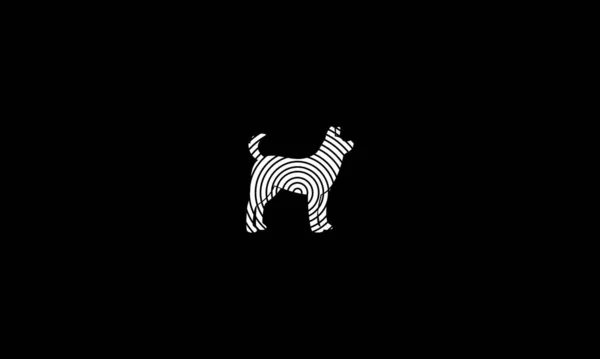Perro Mascota Ilustración Vector Logo Diseño — Vector de stock