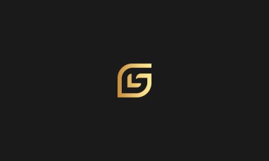 İlk tabanlı modern ve minimal logo. LG or GL harfi moda monogram simgesi. Evrensel profesyonel lüks alfabe vektör tasarımı