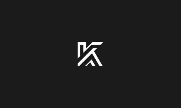 İlk tabanlı modern ve minimal logo. KA OR AK harfi moda monogram simgesi. Evrensel profesyonel lüks alfabe vektör tasarımı
