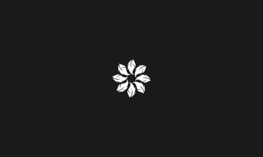 logo çiçek soyut simge. tasarım şablonu. Bitki düz güzelleşmek