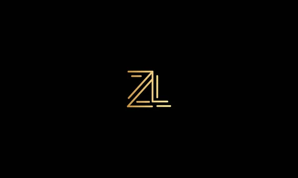 Modern yaratıcı ZL Logo Tasarımı ve Şablonu. Vektör tabanlı LZ simgesi parafları ve Harfleri.