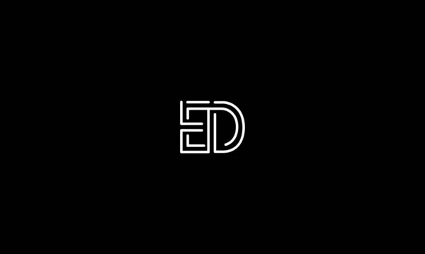 Abstrakte Buchstaben Logo Design Kreative Minimalistische Design Vorlage Für Embleme — Stockvektor