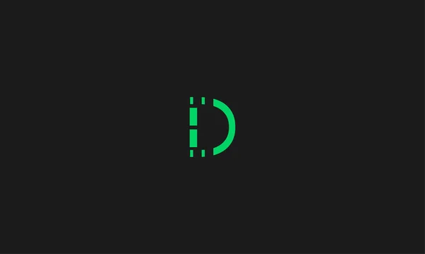 Letter Oder Alphabet Logo Mit Negativer Space Effekt Für Illustrationsnutzung — Stockvektor