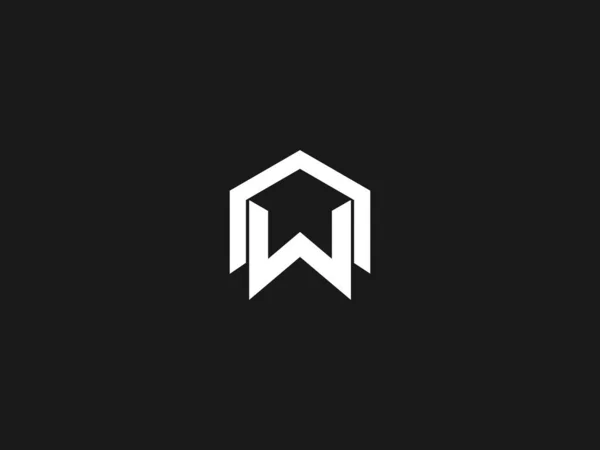 Letter Logo Design Com Efeito Espaço Negativo —  Vetores de Stock