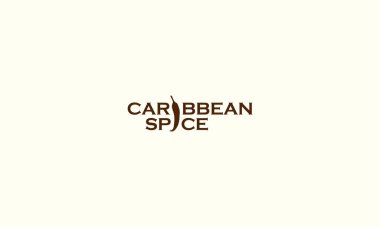 CARIBBean Baharat Logosu Negatif Uzay Efekti