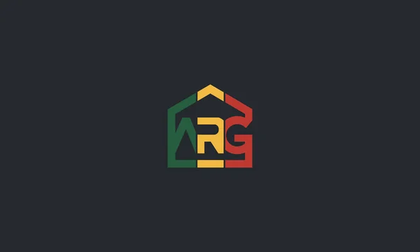 Letters Arg Real Estate Logo Design Voor Het Gebruik Van — Stockvector