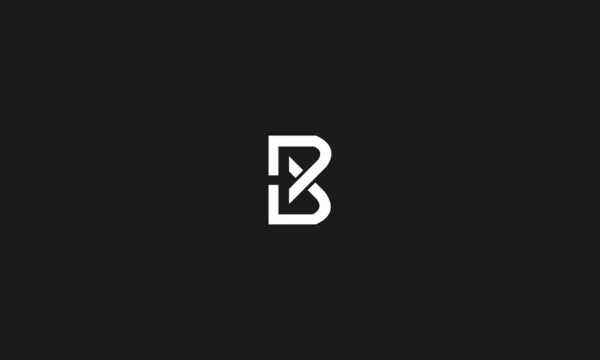 为非法使用而采用带有近地空间效果的B或Bx Logo设计 — 图库矢量图片