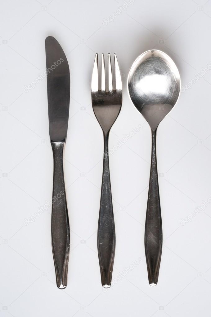 eating irons knive, fork, spoon
