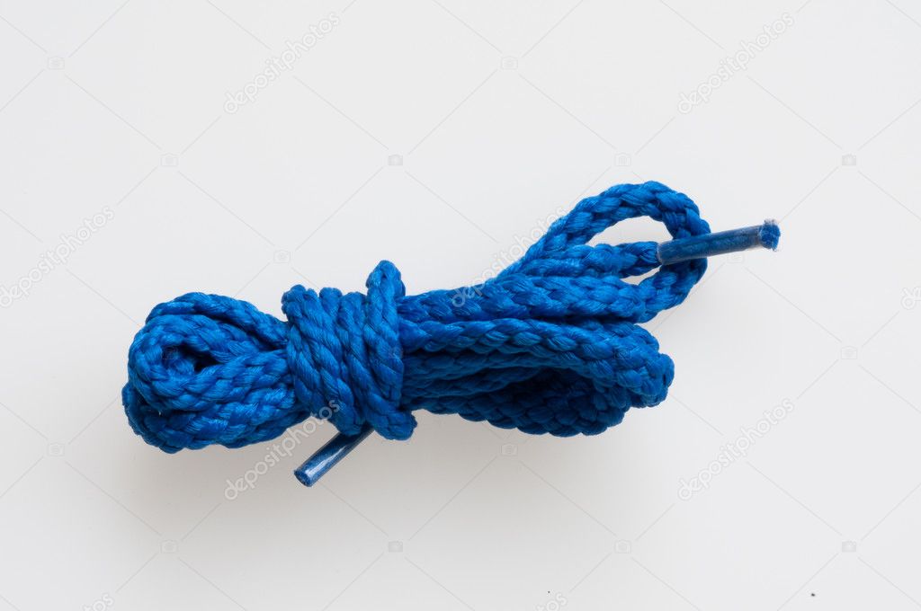 knotted blue string
