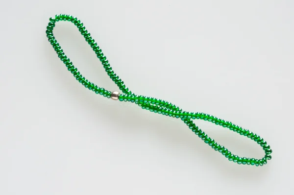 Зелений перлами — стокове фото