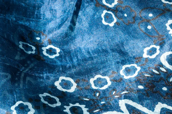 Floral silk batik pattern — Stock Photo, Image