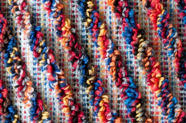 renkli havlu kumaş dokuma çizgili