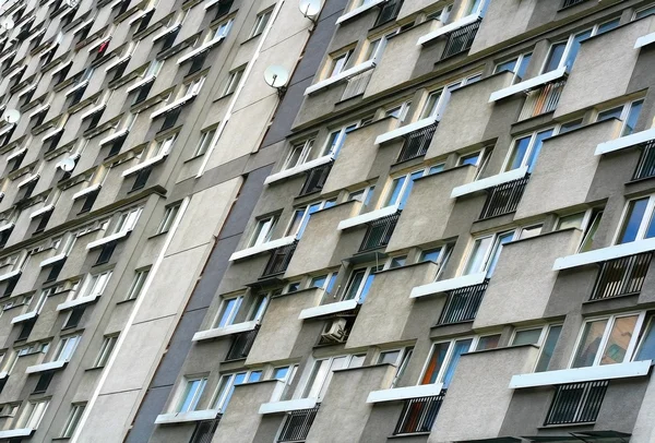 Block of flats from 50's in center of Warsaw — Stock Photo, Image