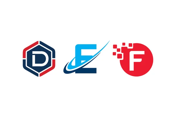 Mektup simgesini tasarımlar D E F