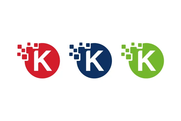 Mektup tasarımlar K — Stok Vektör