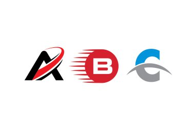A B C harfi simgesini tasarımlar