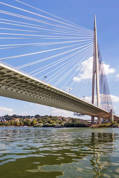 Most Nad Adą Ada Ciganlija Belgrad Serbia — Zdjęcie stockowe