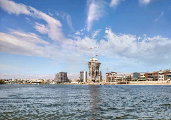 Belgrad Waterfront Estate Kontrowersyjny Ambitny Projekt Urbanistyczny Trakcie Realizacji Postrzegany — Zdjęcie stockowe