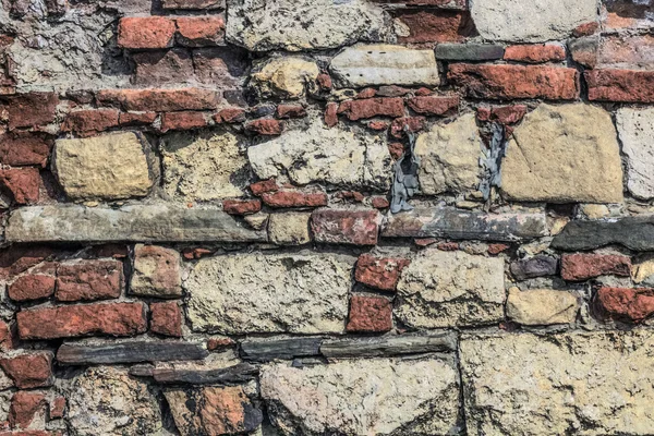 Antique Brick And Stone Built Wall — Stock Photo, Image