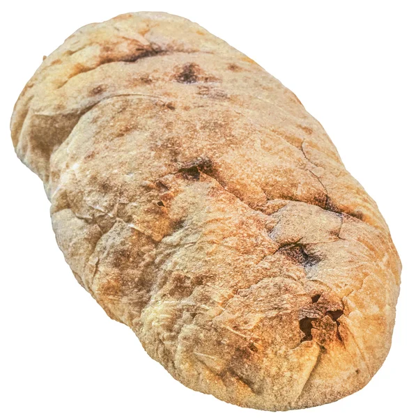 Pane Pane Pita isolato su sfondo bianco compreso il percorso di ritaglio — Foto Stock