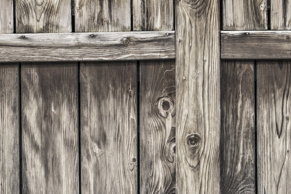 Античный сельский сосновый лес Дверь сарая деталь
