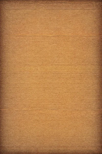 Переработанный полосатый Kraft Paper Coarse Grunge Texture Sample — стоковое фото
