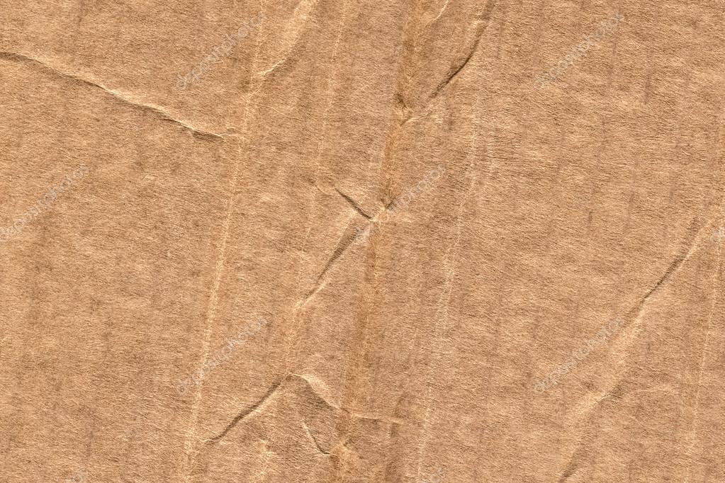 Recycle Corrugated Cardboard Crumpled Grunge Texture — Stock Photo