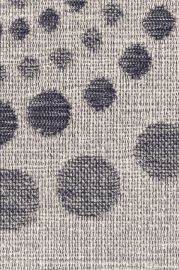 Döşemelik dokuma akrilik-Pe gri kumaş desen ayrıntı örneği