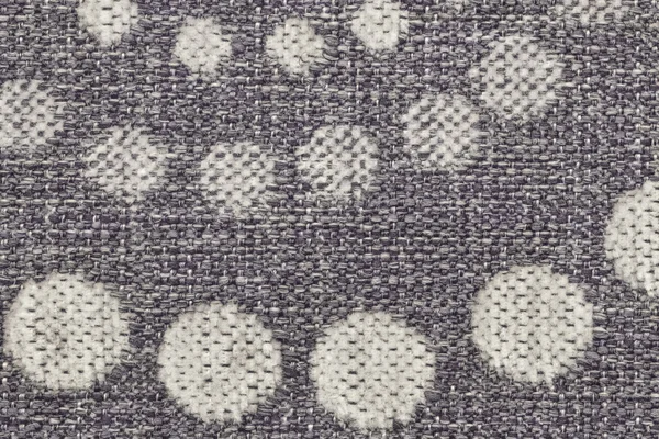 Acrylic Polyethylene Upholstery Woven Fabric With Gray and White Pattern Texture Sample — Stock Photo, Image