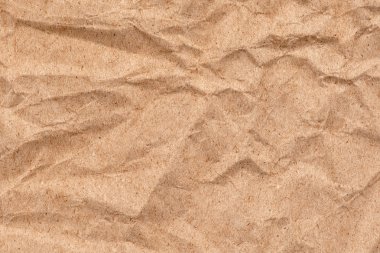 Brown geri dönüşüm Kraft kağıt buruşuk doku