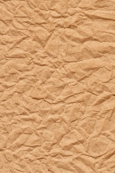 Reciclar papel Kraft marrón arrugado textura grunge — Foto de Stock