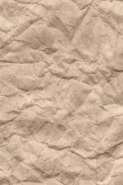 Bej geri dönüşüm Kraft kağıt buruşuk doku
