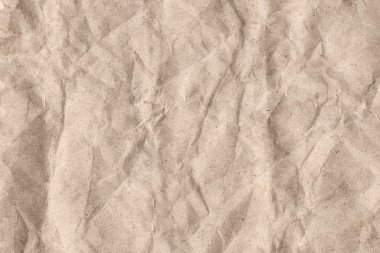 Bej geri dönüşüm Kraft kağıt buruşuk doku