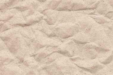 Bej geri dönüşüm Kraft kağıt buruşuk doku