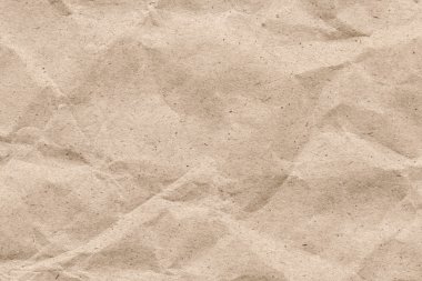 Bej Kraft kağıt kaba buruşuk Grunge doku geri dönüşüm