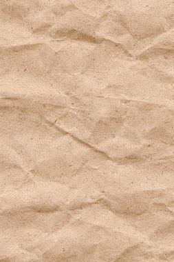 Bej Kraft kağıt kaba buruşuk Grunge doku geri dönüşüm