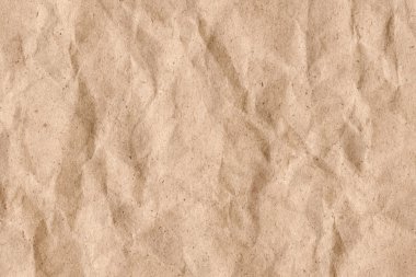 Bej Kraft kağıt kaba buruşuk Grunge doku geri dönüşüm