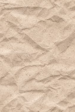 Bej Kraft kağıt kaba buruşuk Grunge doku geri dönüşüm