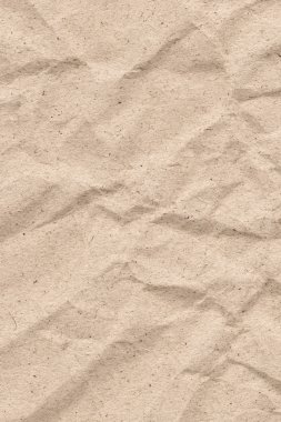 Bej Kraft kağıt kaba buruşuk Grunge doku geri dönüşüm