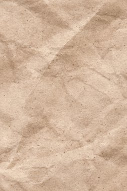 Bej geri dönüşüm Kraft kağıt buruşuk doku