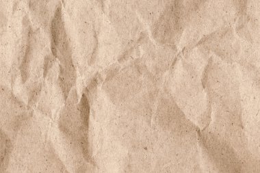 Bej geri dönüşüm Kraft kağıt buruşuk doku