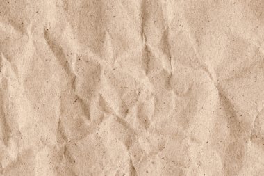 Bej geri dönüşüm Kraft kağıt buruşuk doku