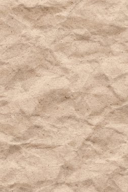 Bej geri dönüşüm Kraft kağıt buruşuk doku
