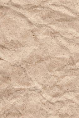 Bej geri dönüşüm Kraft kağıt buruşuk doku