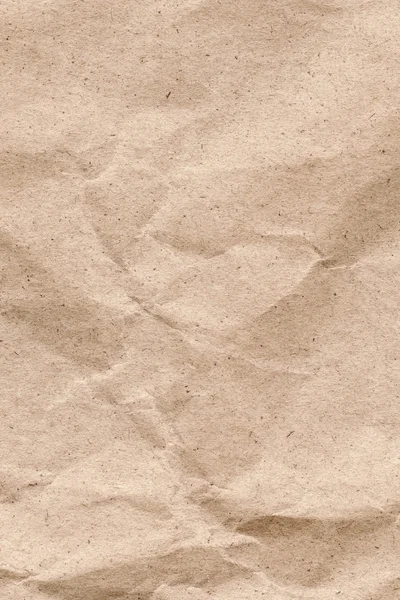 Recycle Beige kraftpapier verfrommeld Grunge textuur — Stockfoto