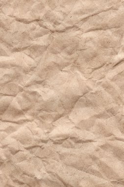 Brown geri dönüşüm Kraft kağıt buruşuk doku