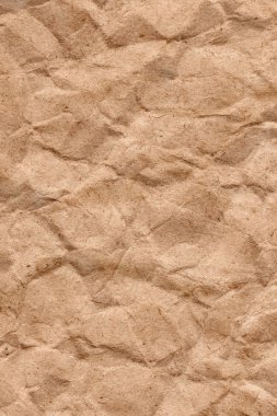 Brown geri dönüşüm Kraft kağıt buruşuk doku